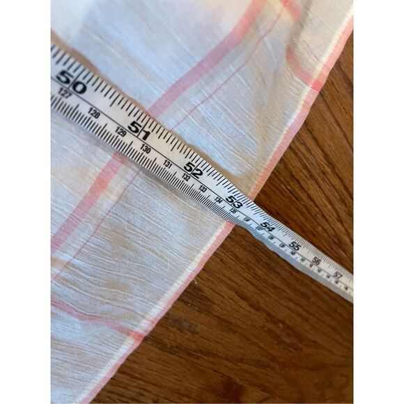 Universal Thread white and pink plaid off shoulder midi dress m - Picture 8 of 9